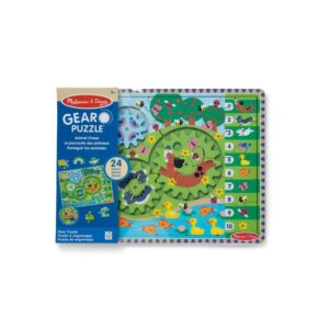 Animal Chase I-Spy Wooden Gear Puzzle