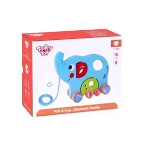 Pull Along Elephant Family - Image 2
