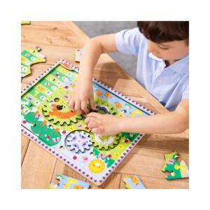 Animal Chase I-Spy Wooden Gear Puzzle - Image 2