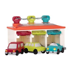 3 Car Garage – Shape Sorting Toy Garage With Keys