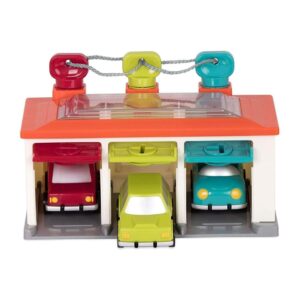 3 Car Garage – Shape Sorting Toy Garage With Keys - Image 3