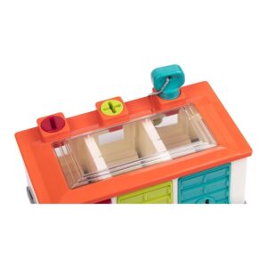3 Car Garage – Shape Sorting Toy Garage With Keys - Image 4
