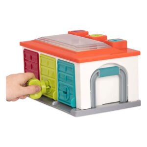 3 Car Garage – Shape Sorting Toy Garage With Keys - Image 5