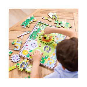 Animal Chase I-Spy Wooden Gear Puzzle - Image 3