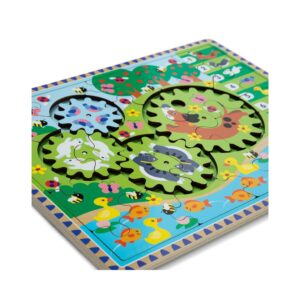 Animal Chase I-Spy Wooden Gear Puzzle - Image 4
