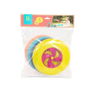 Disc-Oh! Flying Discs B. Frisbees, 4Pcs in Polybag