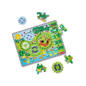 Animal Chase I-Spy Wooden Gear Puzzle - Image 5