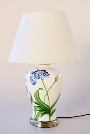 Agapanthus Lamp With White Shade