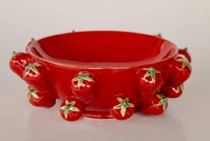 Red Strawberry Fruit Bowl