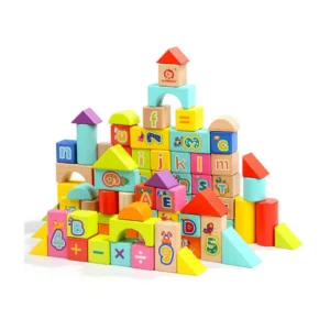Wooden ABC, 123 Animal Blocks