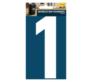 Wheelie Bin Number Adhesive Sign