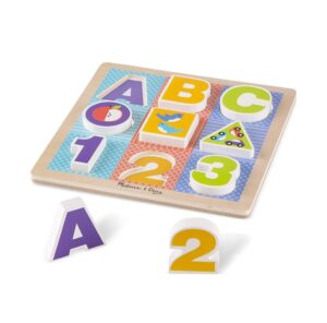 First Play Abc-123 Chunky Puzzle Wooden - Image 2