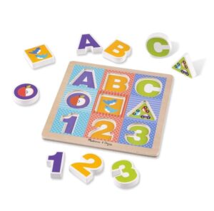 First Play Abc-123 Chunky Puzzle Wooden - Image 3