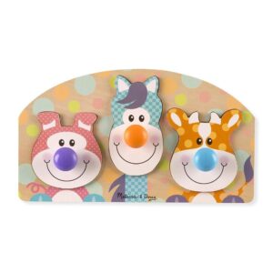 First Play Wooden Jumbo Knob Farm Animal Puzzle