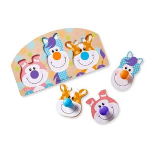 First Play Wooden Jumbo Knob Farm Animal Puzzle - Image 3