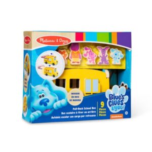 Blues Clues Wooden Pull-Back School Bus
