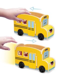 Blues Clues Wooden Pull-Back School Bus - Image 5