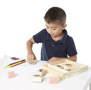 Dinosaur Wooden Stamp Set - Image 3
