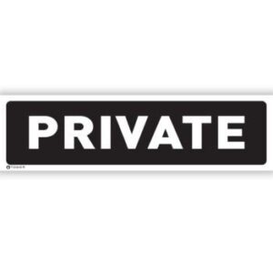 Entry Signs Black Various - Image 2