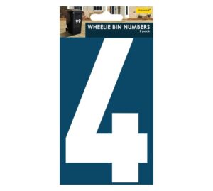 Wheelie Bin Number Adhesive Sign - Image 10