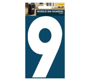 Wheelie Bin Number Adhesive Sign - Image 7