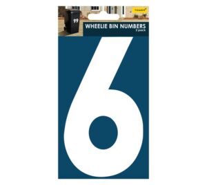 Wheelie Bin Number Adhesive Sign - Image 6